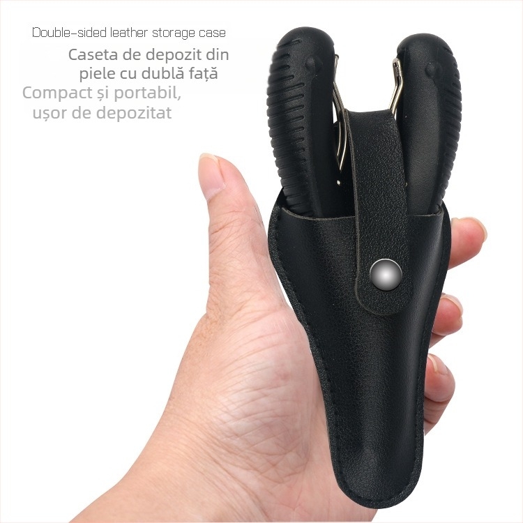 FMBC set îngrijire a unghiilor: clește pentru unghii și pensetă pentru cuticule, plastic + oțel inoxidabil, portabil, 70 g net, ambalaj 100 buc