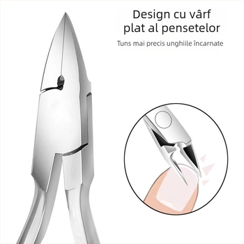 Clește pentru unghii Baisibang – instrument de pedicură, oțel inoxidabil, gură plată, clește pentru șanțul unghiei, utilizare universală