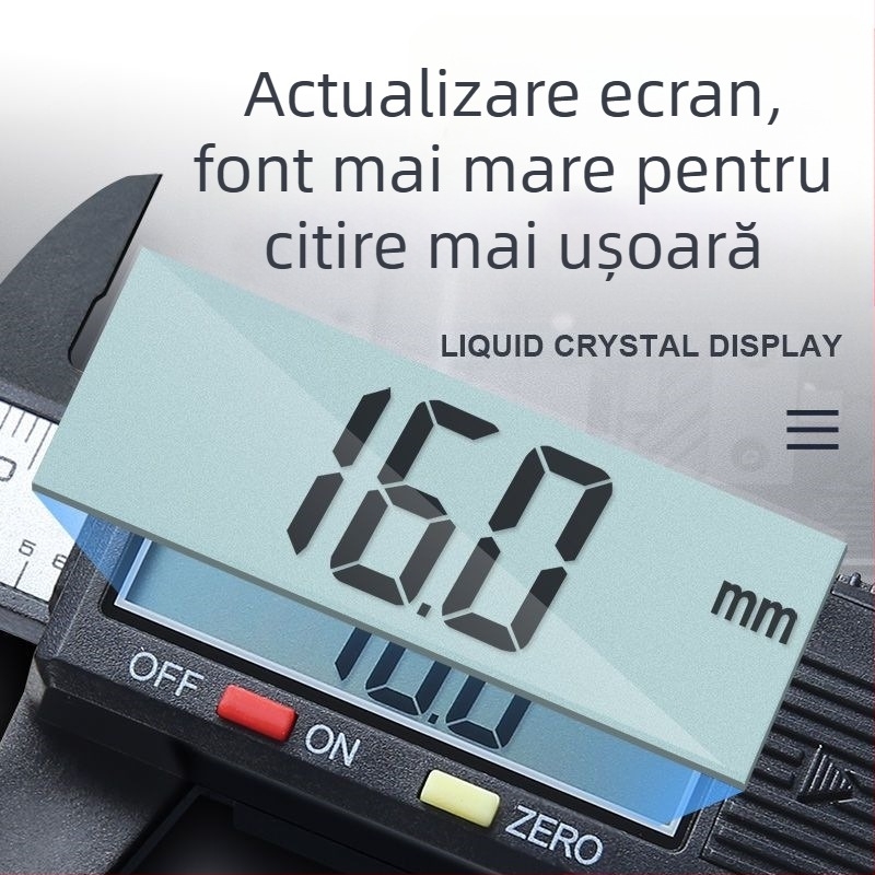 Caliper Vernier pentru uz casnic, instrument compact de măsurare pentru brățări din jad, corp din plastic