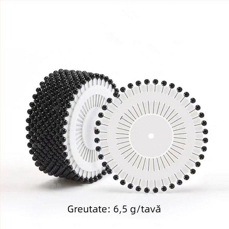 Set de ace de tricot cu marker și pini de poziționare, vârf rotund, pentru tăierea hainelor (Li Pei; China; 1440 buc.; 12 kg)