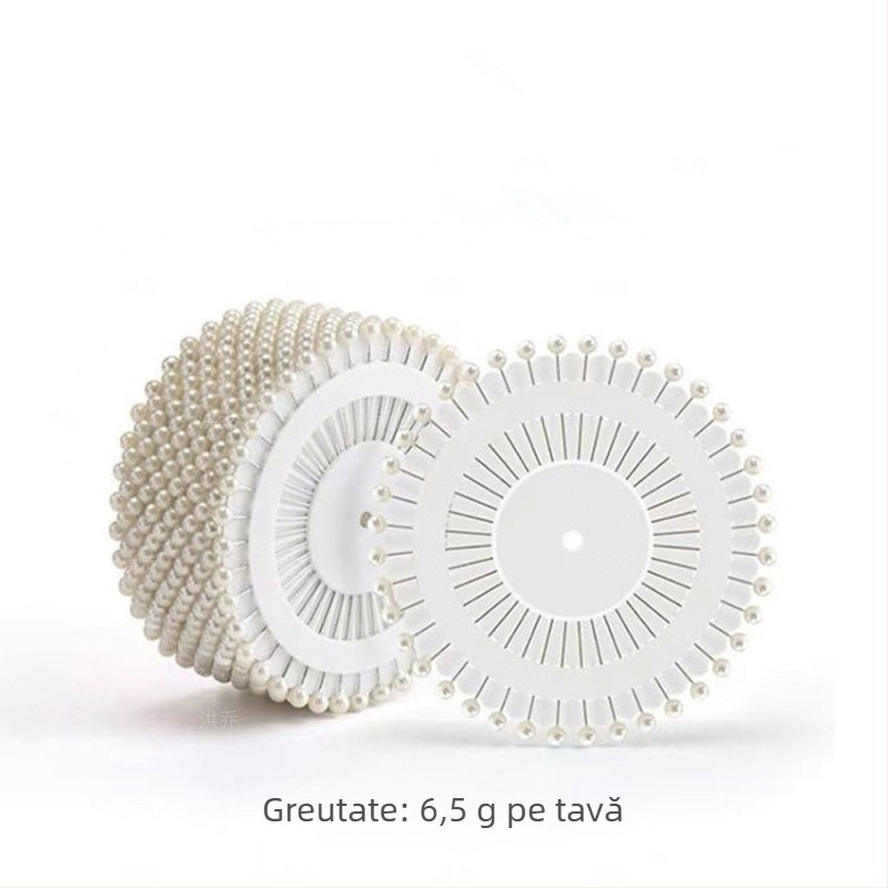 Set de ace de tricot cu marker și pini de poziționare, vârf rotund, pentru tăierea hainelor (Li Pei; China; 1440 buc.; 12 kg)