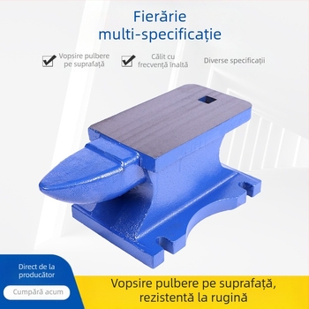 Mini nicovală din fontă pentru întreținerea mașinilor de găurit, marcă Seri, cu stabilitate la prindere.