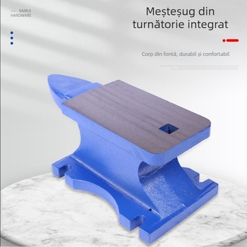 Mini nicovală din fontă pentru întreținerea mașinilor de găurit, marcă Seri, cu stabilitate la prindere.