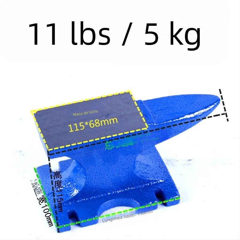 Mini nicovală din fontă pentru întreținerea mașinilor de găurit, marcă Seri, cu stabilitate la prindere.