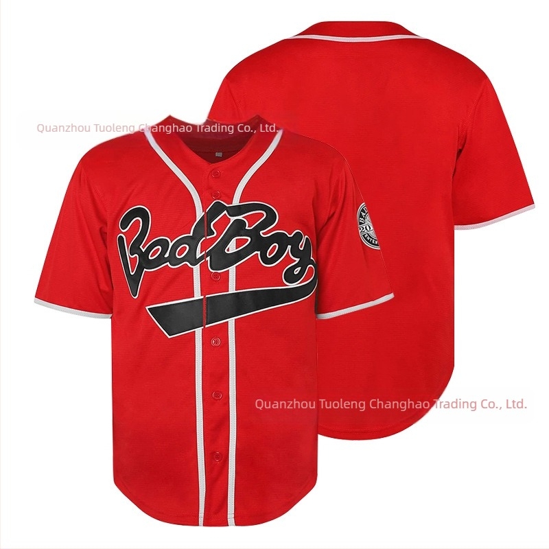 Tricou baseball cu broderie BIGGIE, ediție film, unisex, material poliester, model desen animat