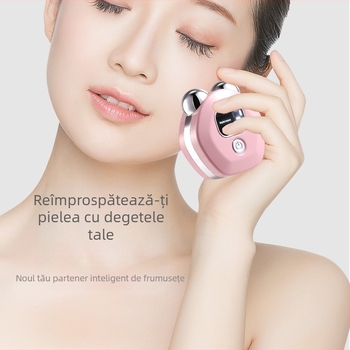 Dispozitiv de masaj pentru întregul corp cu EMS microcurent și roller dublu, compresie caldă, încărcare USB, corp din ABS, 50 g