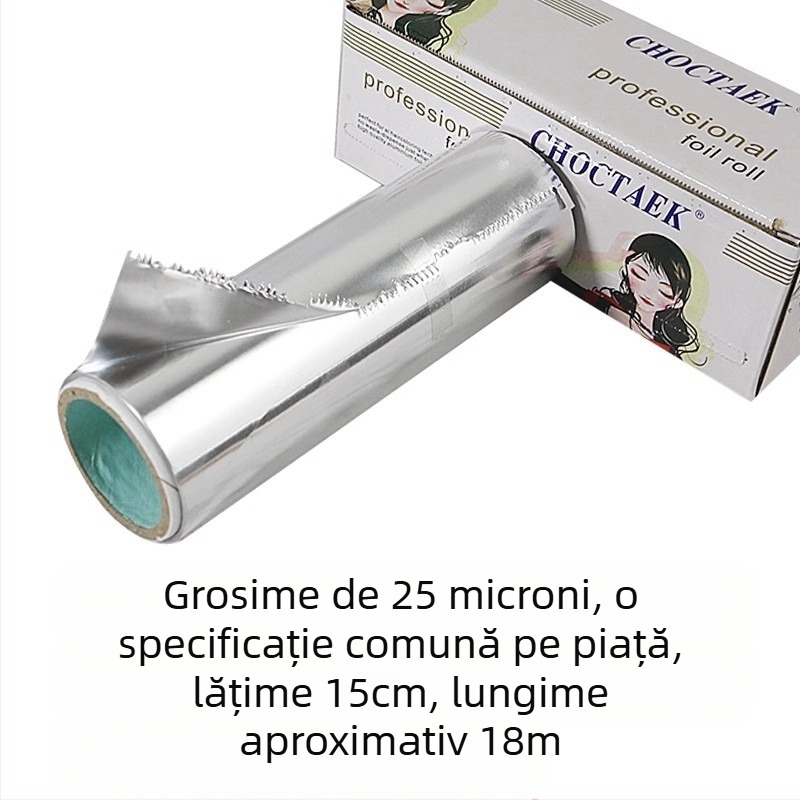 Folie de aluminiu pentru păr – folii pentru evidențiere și vopsire, destinată salonului de coafură