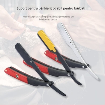 CestoMen rasor manual vintage pliabil pentru bărbați, 74 lame