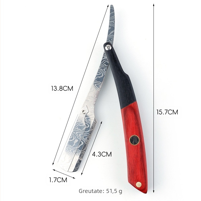 CestoMen rasor manual vintage pliabil pentru bărbați, 74 lame