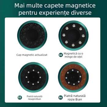 Dispozitiv inteligent de cupping cu presiune negativă și masaj cu eliberare printr-un buton, 4-a treaptă de aspirație, corp ABS, DS-A300, 1800mAh, 38–50°C