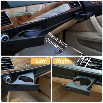 Suport pentru pahare BMW E60 – ABS, compatibil cu modelele 525, 528, 530, 535, 545; montaj pe panoul de bord