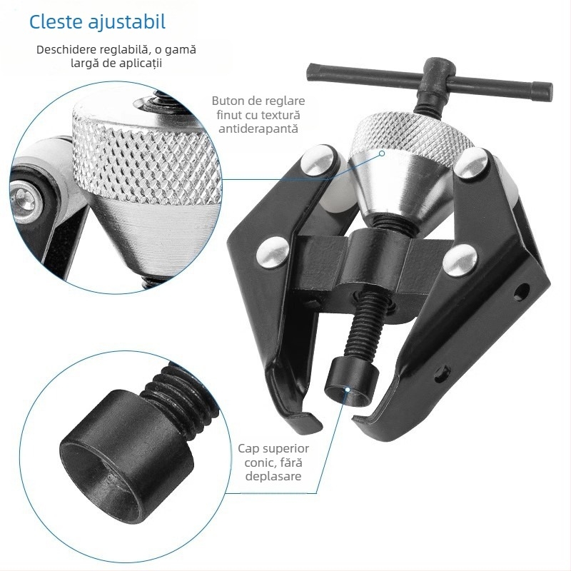 Unealtă de demontare a brațului ștergătorului auto — oțel de înalt carbon tratat termic; pentru demontarea brațului ștergătorului și a terminalelor bateriei