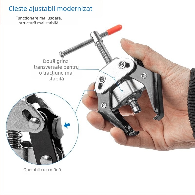 Unealtă de demontare a brațului ștergătorului auto — oțel de înalt carbon tratat termic; pentru demontarea brațului ștergătorului și a terminalelor bateriei