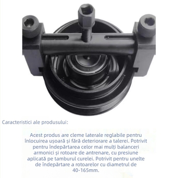 Unealtă de tras pentru tamburul arborelui cotit și demontare pentru ventilator, motor și volan