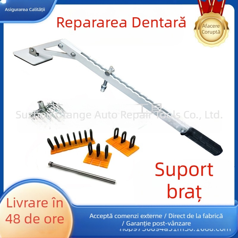 Tragător pentru reparația loviturilor caroseriei – cadru tip punte, braț de tracțiune cu un singur punct, aluminiu, reparație fără vopsire