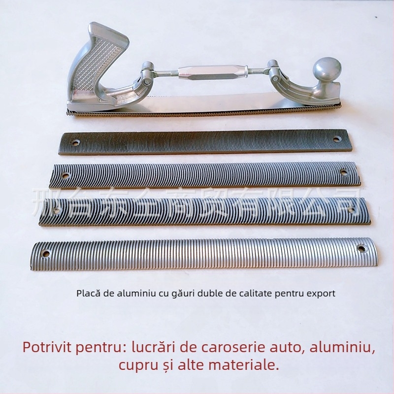 Fișă pentru tablă auto cu clemă reglabilă, suport pentru lamă de planare și formă plată semicerc (mai multe serii)