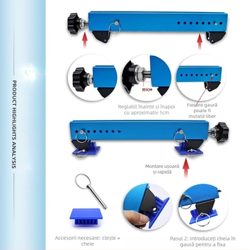 Unealtă de reparație a concavitiților din tablă: expander-separator cu suport extern — SAG unealtă de reparații