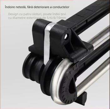 Îndoitor manual de țevi cu patru caneluri pentru țevi din cupru și aluminiu, pentru instalații HVAC