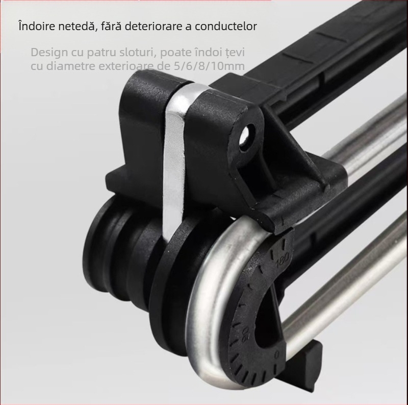 Îndoitor manual de țevi cu patru caneluri pentru țevi din cupru și aluminiu, pentru instalații HVAC