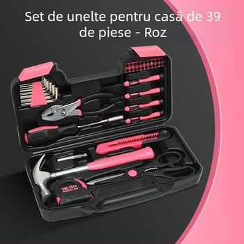 Set 36 de piese de unelte, oțel carbon, unelte manuale pentru reparații casnice