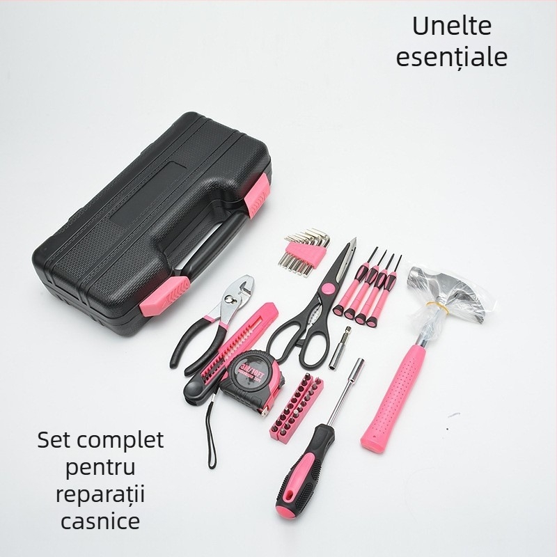 Set 36 de piese de unelte, oțel carbon, unelte manuale pentru reparații casnice