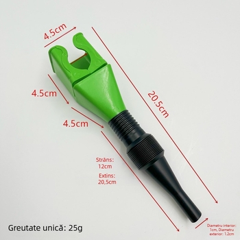 Furtun de alimentare din plastic pentru motocicletă – furtun telescopic pliabil, cu bayonet, alimentare hands-free, model HD933