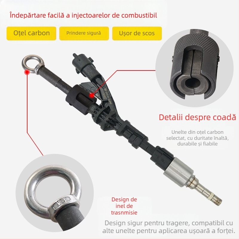 Instrument pentru demontarea injectorului de carburant pentru Range Rover Discovery 5.0 și Jaguar 3.0T, oțel carbon, greutate netă 200 g