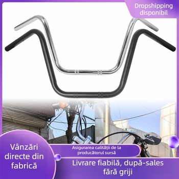 Ghidon de motocicletă - universal, îngroșat, în stil retro Harley, design înălțat