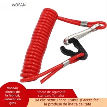 Lanyard de siguranță pentru motor outboard cu Flameout switch — Model 682-82556-00-00, Brand Wofan, Utilizare generală, Etichetă privată licențiată