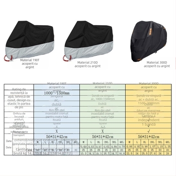 Husă pentru motocicletă – țesătură din mătase-poliester, marcă OEM, imprimare logo disponibilă, țesătură personalizabilă