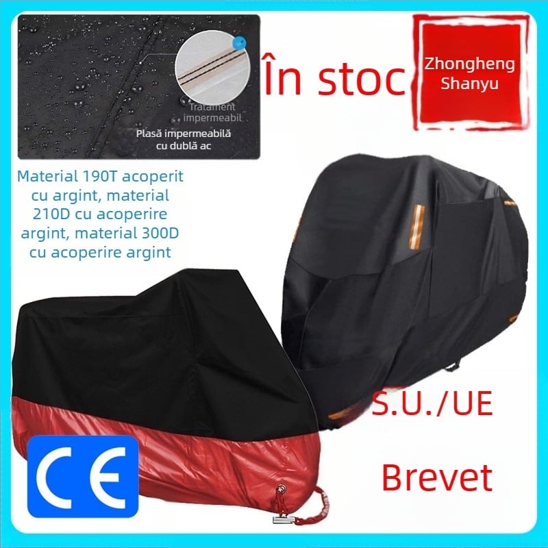 Husă pentru motocicletă – țesătură din mătase-poliester, marcă OEM, imprimare logo disponibilă, țesătură personalizabilă