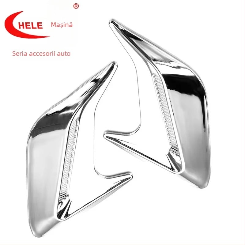 Che Le Decorațiune auto pentru ventilațiile mașinii cu model Shark Gill, Plastic, Personalizabil, Montare cu adeziv