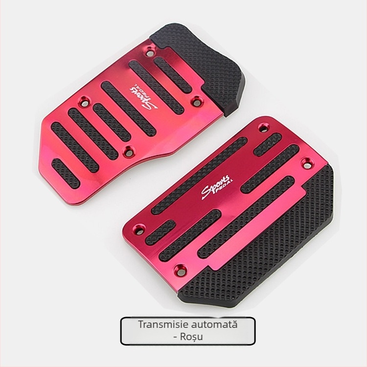 Set pedale auto din aliaj de aluminiu (3 bucăți) pentru transmisie manuală – pedală accelerație, pedală frână, pedală ambreiaj – prelucrare personalizabilă, Inscription