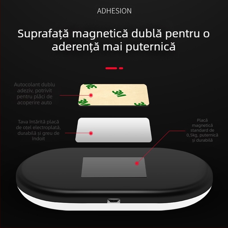 Lampă LED pentru plafonul interior al mașinii, 800 lm, 2,2 W, DC 5,0 V