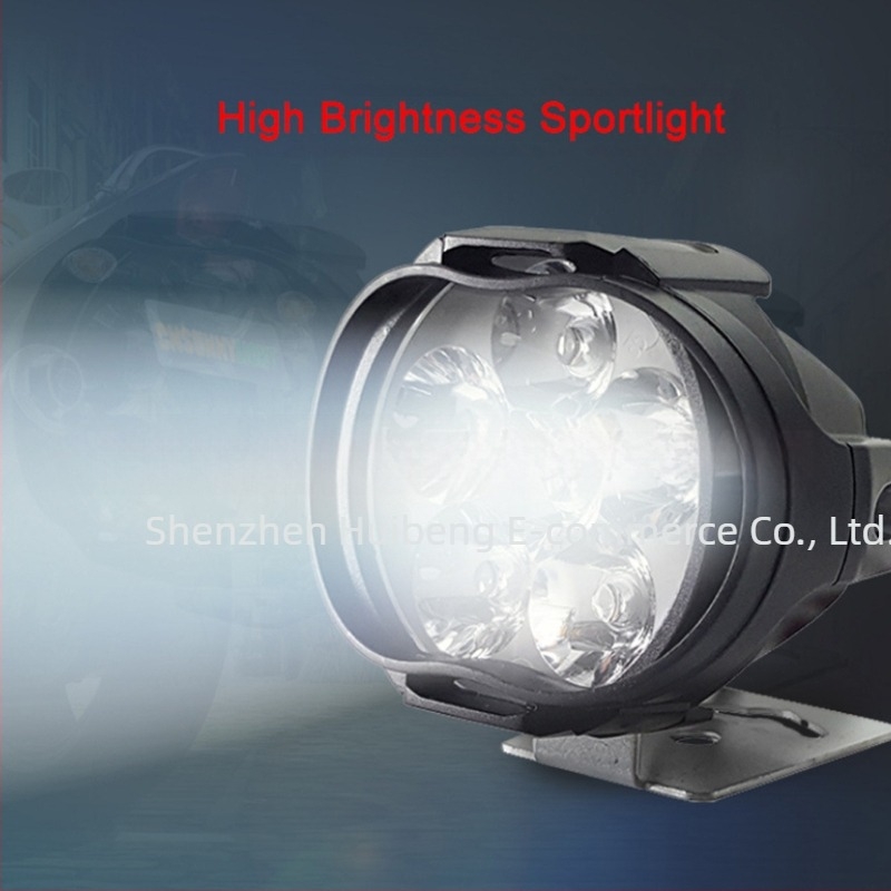 Lampa LED de ceață pentru motocicletă 6LED, 18W, 12-80V, aluminiu