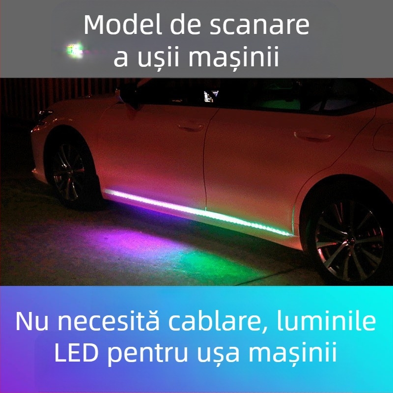 Lumină LED pentru ușa laterală a mașinii, model Door side streamer light, 12V, durată de viață 100000 h