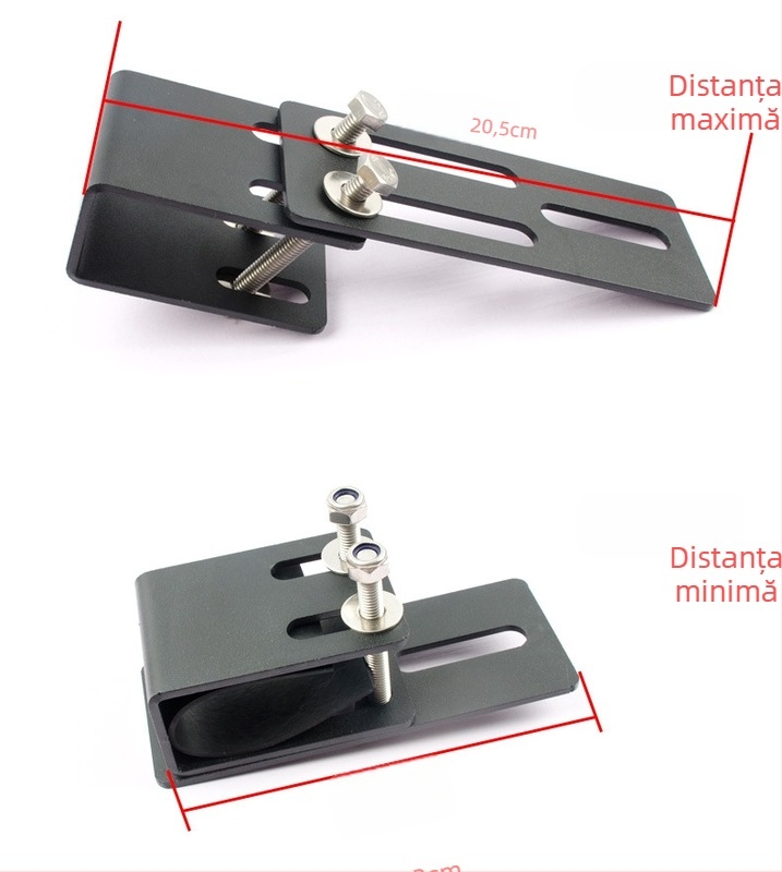 Clipuri de montaj pentru proiector pe bara transversală a plafonului mașinii, LX-XL, oțel aliat, IP68, 12V, 90W