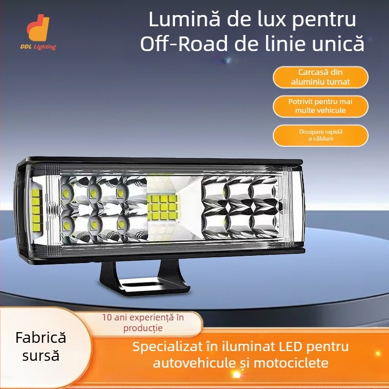Lampa LED de muncă pentru autovehicul, 120W, 12-24V, 6000LM, 6500K, carcasă din aluminiu