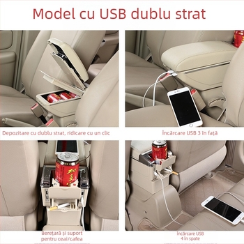 Yidelon Cotieră Centrală pentru Mitsubishi Attrage/Mirage — din plastic, suport pentru instalare