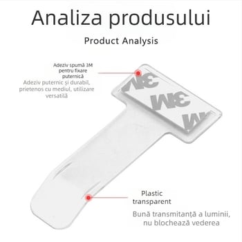 Clip de colț din plastic – pentru bilete, chitanțe, bilete de parcare și cărți de vizită