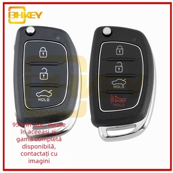 BHKEY husă pentru cheie Hyundai/Kia, pentru chei pliate cu 3 sau 4 butoane; carcasă din plastic tehnic; lamă din cupru; greutate 56 g