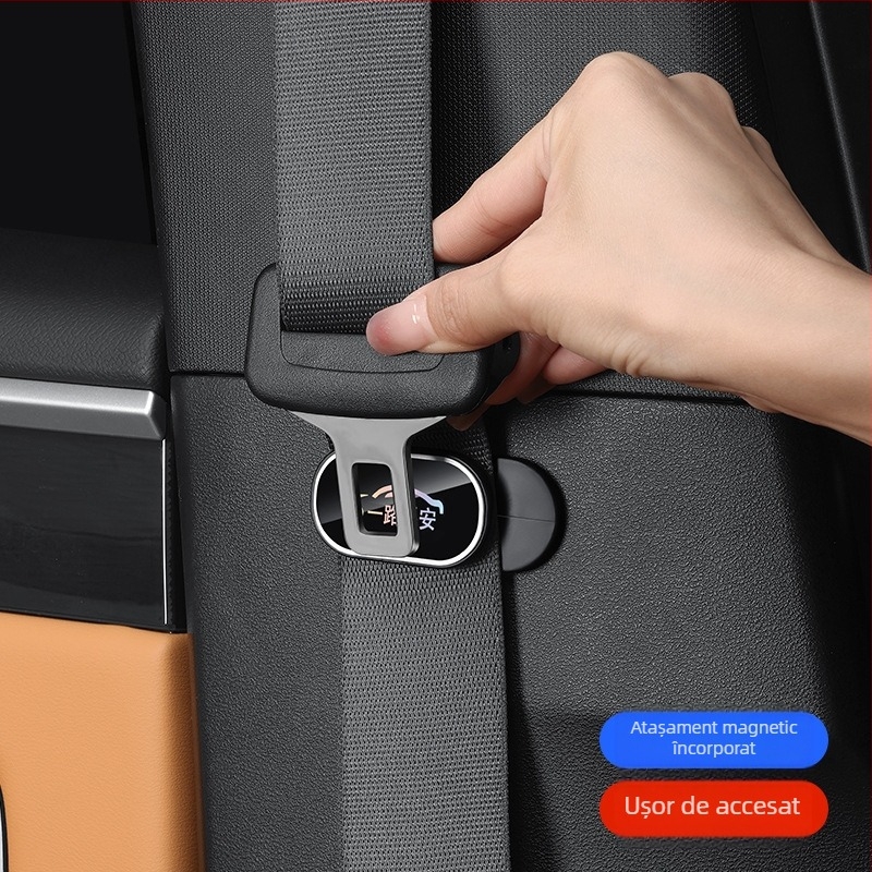 Stabilizator pentru centura auto, reducere zgomot și mișcare, material ABS, brand SIYARUI, imprimare logo disponibil