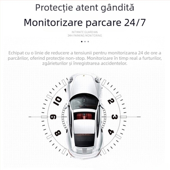 Camera de bord C3 cu lentile duale, unghi 120°, 720p, Wi‑Fi, înregistrare în buclă, înregistrare față-spate, ecran 2,0 inch