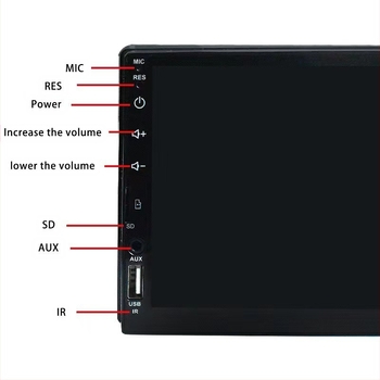 Player navigație auto Android MP5 (1-DIN) cu GPS și monitorizarea stării mașinii, suport microSD până la 64GB