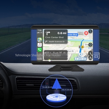 Unitate PND universală pentru mașină cu CarPlay/Android Auto/Apple AirPlay/TF card; ecran HD; rezoluție 1024×600; model f133; procesare personalizabilă