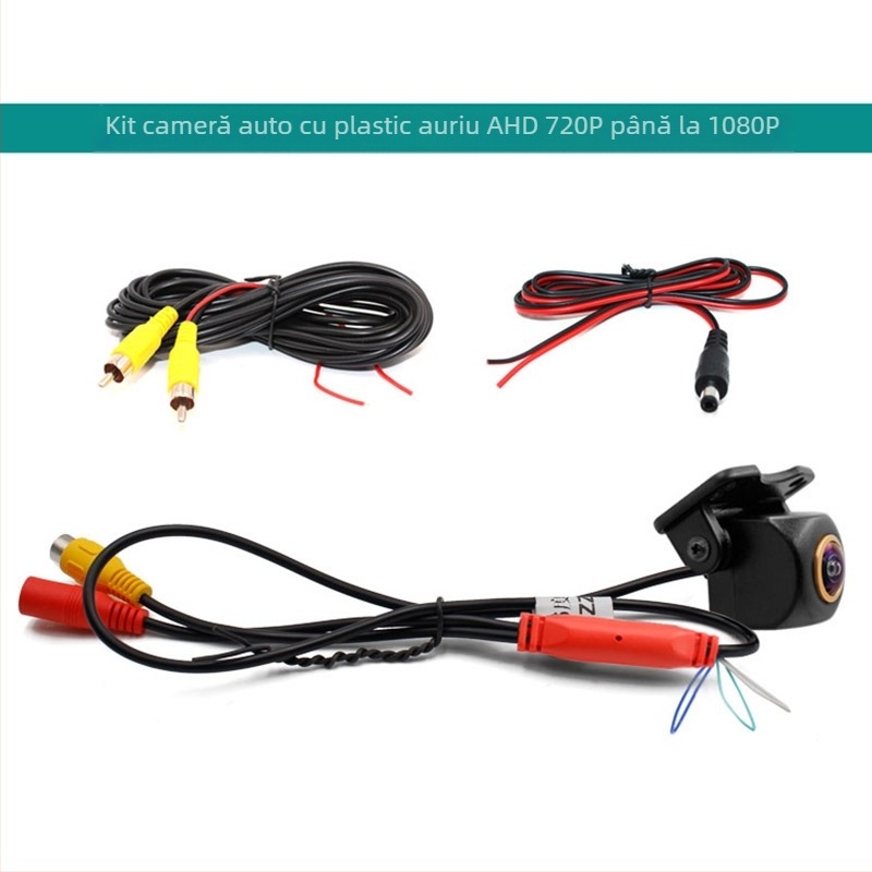 Cameră de recul cu fisheye 2K, unghi larg, semnal AHD, 1080x720, 12V, IP68