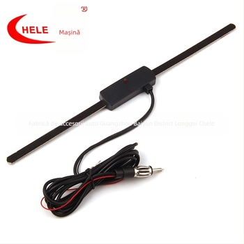 Antena auto pentru radio, amplificator semnal FM, înaltă frecvență, universal, instala­re tip pastă, intrare 12V, curent 12, durată de viață 360