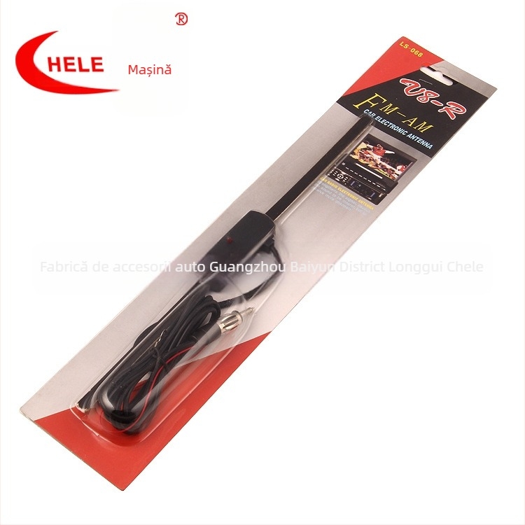 Antena auto pentru radio, amplificator semnal FM, înaltă frecvență, universal, instala­re tip pastă, intrare 12V, curent 12, durată de viață 360