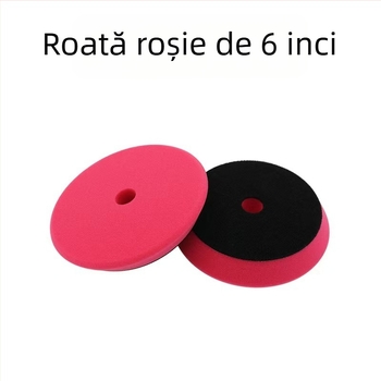 Roata de polish cu margine înclinată tip T pentru mașini; material burete compozit; abraziv: burete; gaură 20 mm; compatibil cu mașini DA/RO