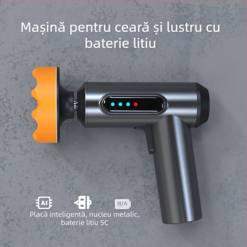 Mașină fără fir pentru ceruire și lustruire a automobilului, baterie litiu, 7.4V, 80W, pentru vopsirea automobilului